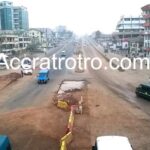 Circle trotro station road construction