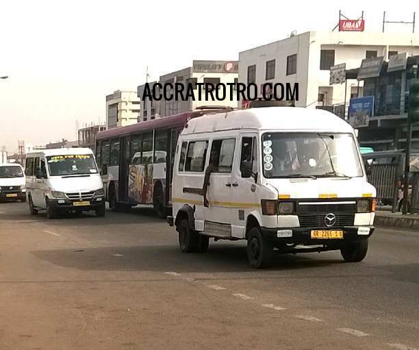 Benz trotro bus on Odorkor road
