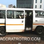 Trotro conductor scouts for passengers