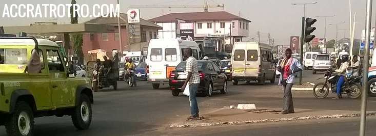 Trotro buses at Abossey Okai
