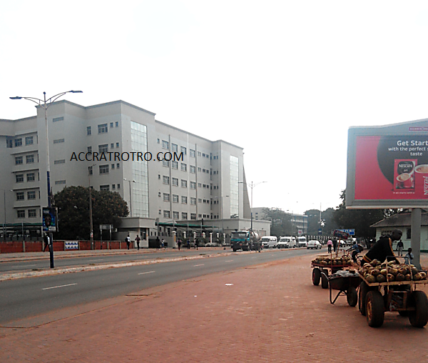 Traffic on high street Accra