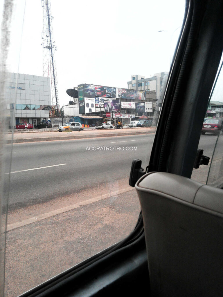 Trotro bus at Atico Accra