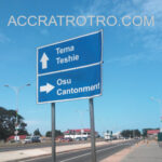 Signage on the 37 Nungua trotro route