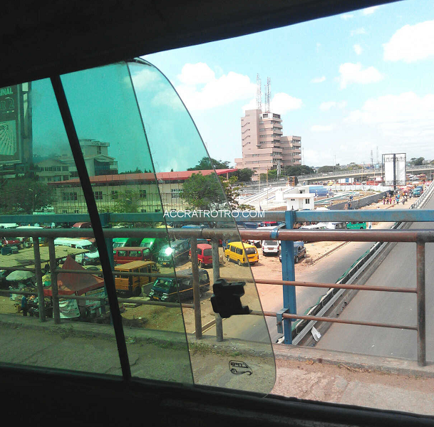 Circle interchange as seen from a trotro bus