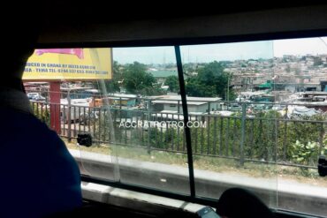 Southern Alajo township seen from a trotro bus