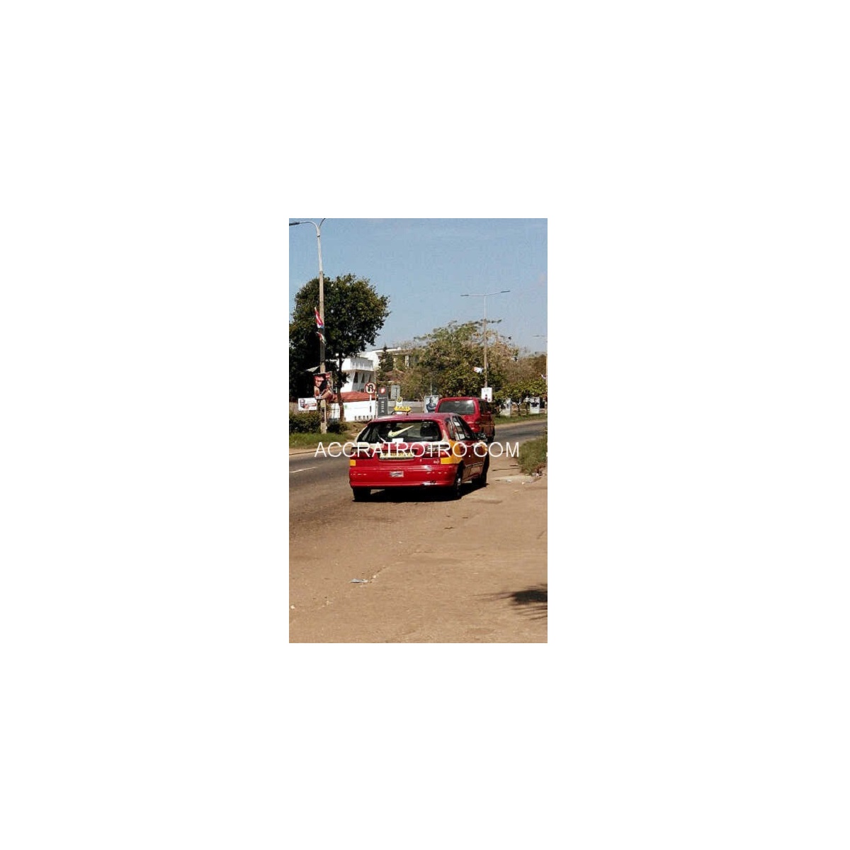 The Danquah Circle bus stop in Accra