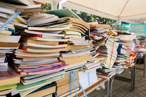 BOOKS ON TABLE