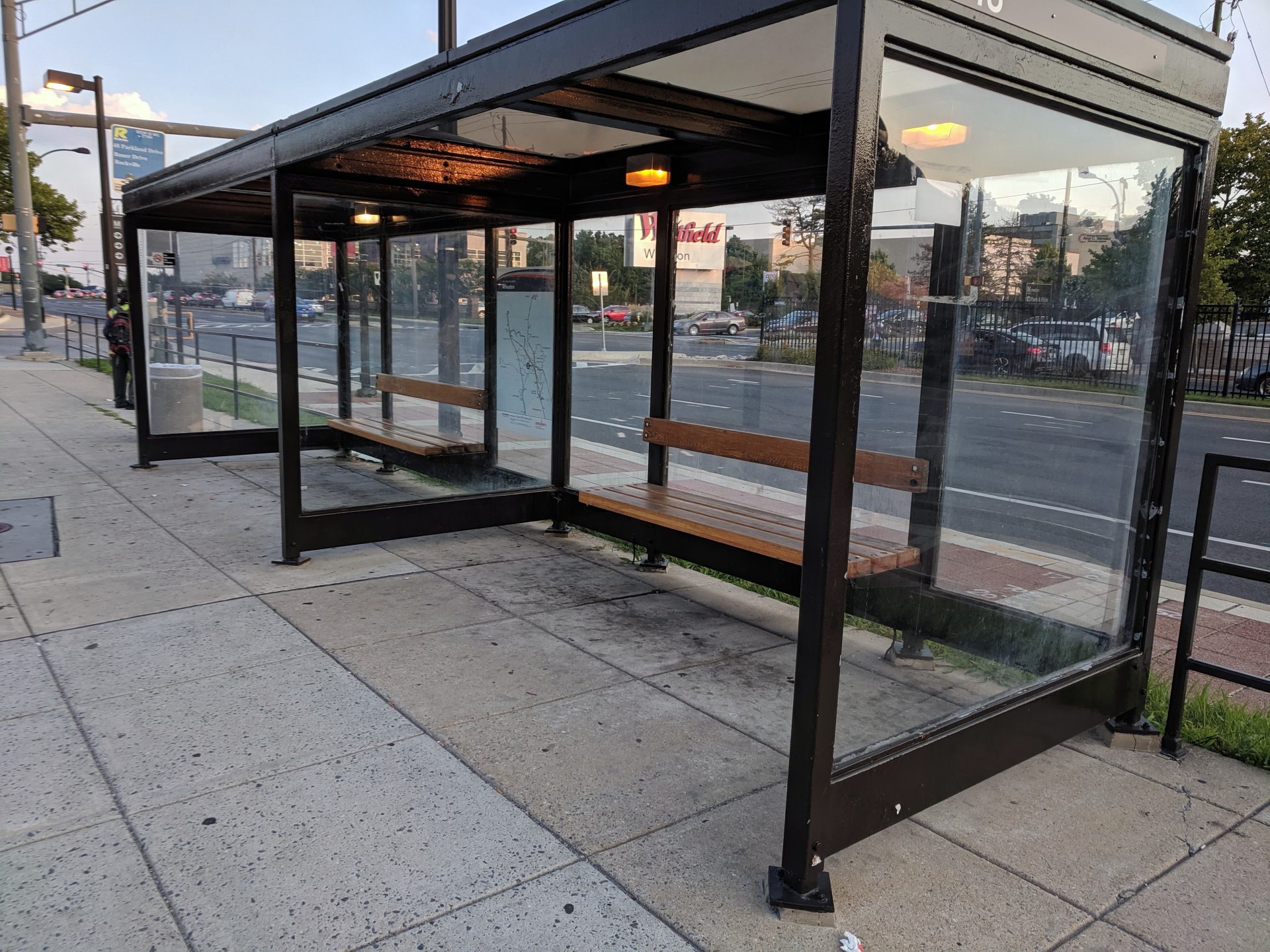 Bus stops and boarding public transport during winter