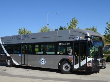 city bus Vancouver bus stop bus