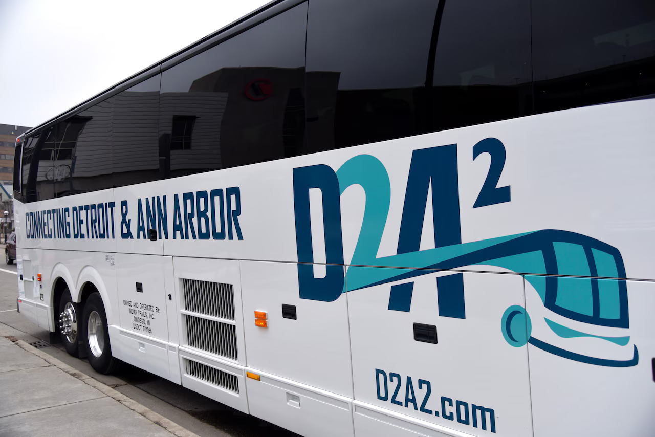 schedule bus parked