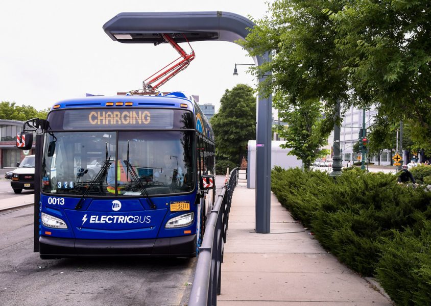 a bus charges before scheduled trip