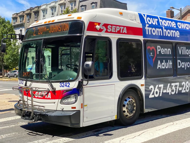 a scheduled bus leaves the terminal