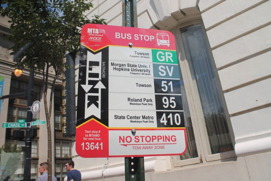 bus schedule for bus in downtown baltimore usa