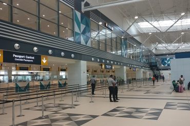 Accra airport in the capital of Ghana
