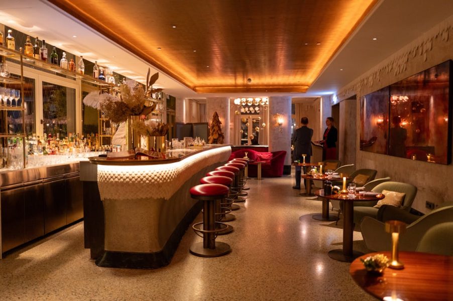 a hotel bar in accra