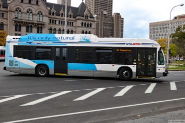economical transit bus stops in the city
