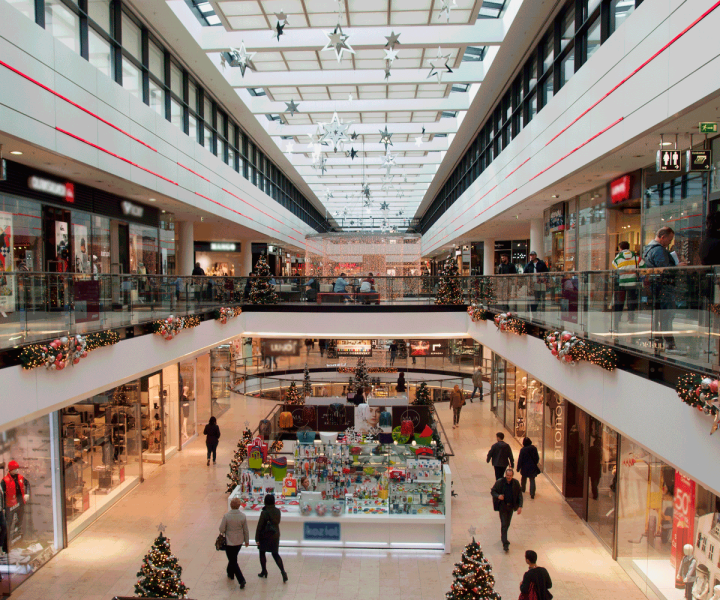 inside a mall in the capital