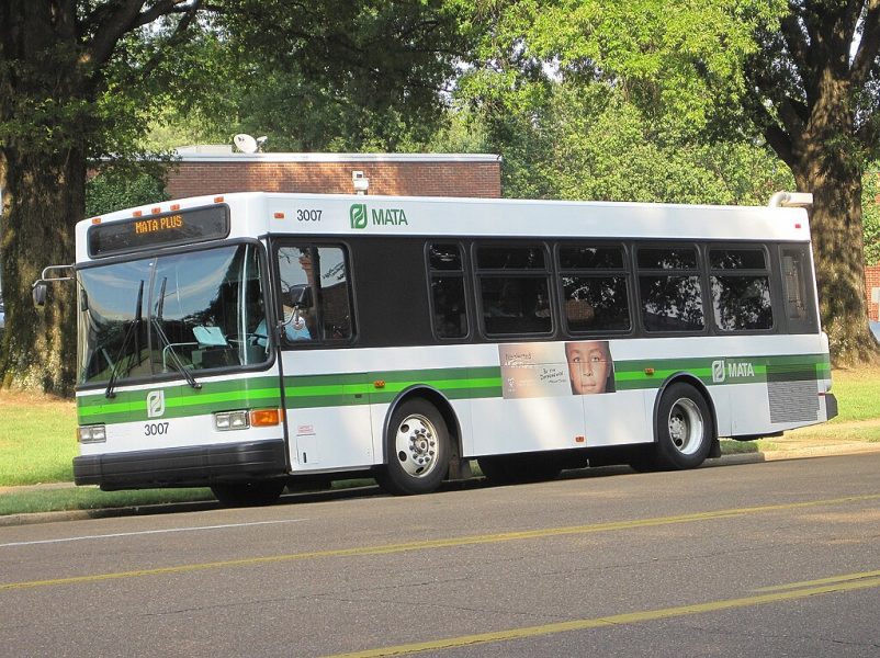 mata bus parked at a stop
