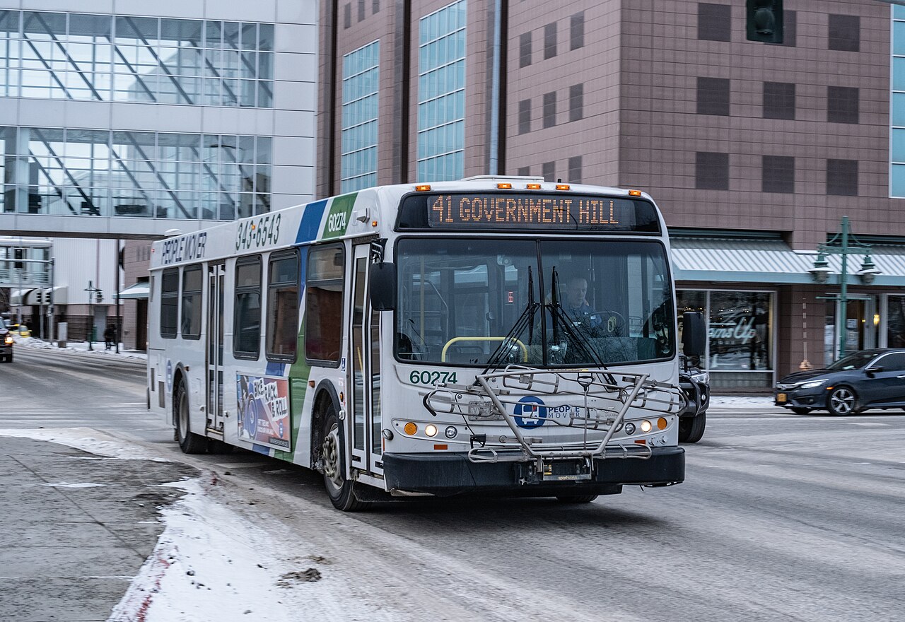 people mover anchorage bus stop bus