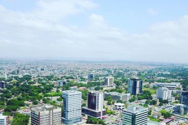 aerial view of Ghana capital