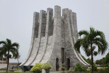 Nkrumah memorial monument in accra