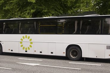 A Putnam county bus on the road
