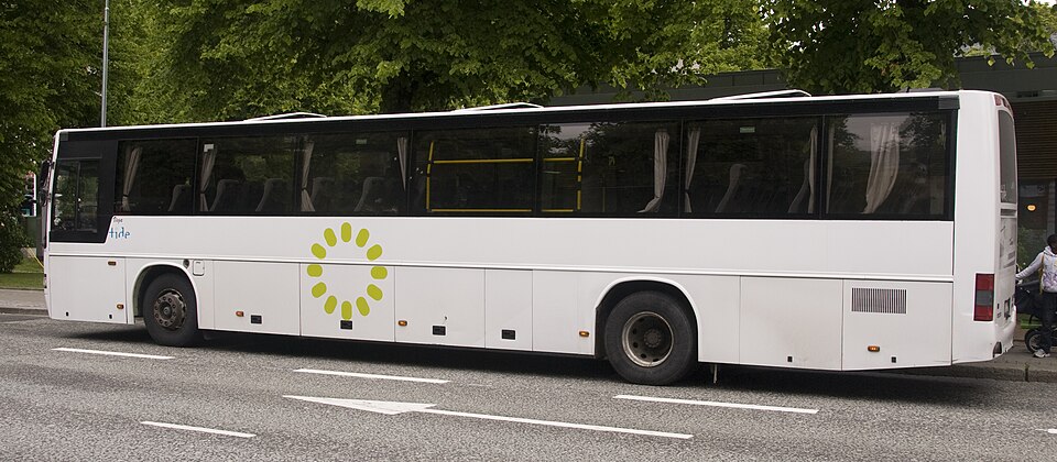A Putnam county bus on the road