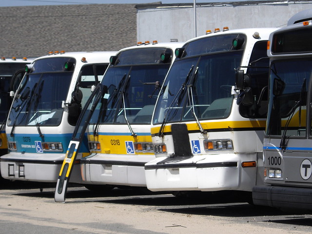 rts richmond bus parked at its terminal