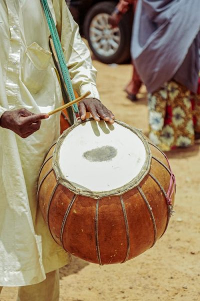 traditional drummer in Ghana