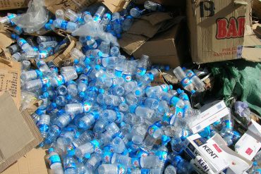 PLASTIC WASTE IN BOXES