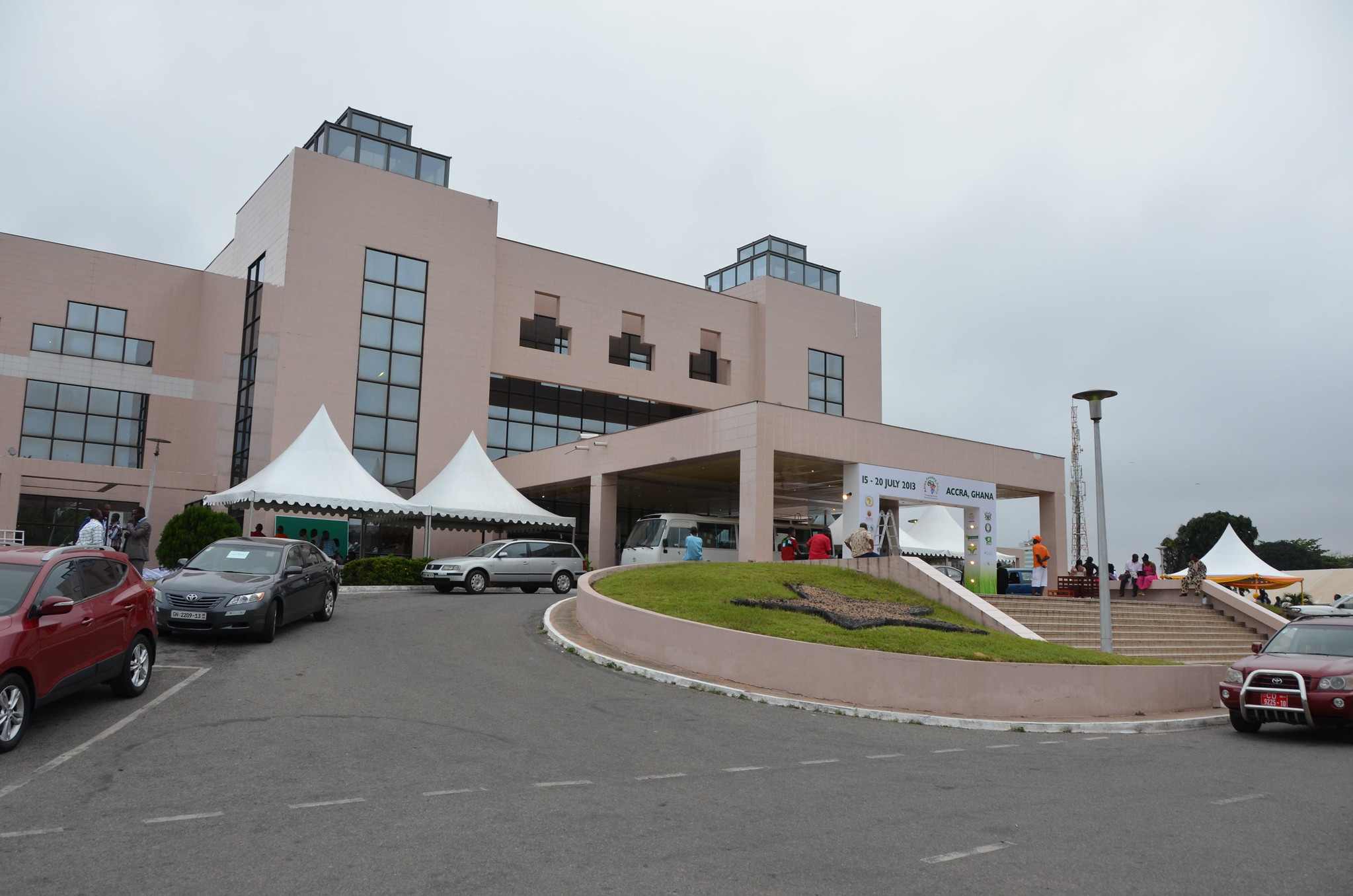front view accra int conf center