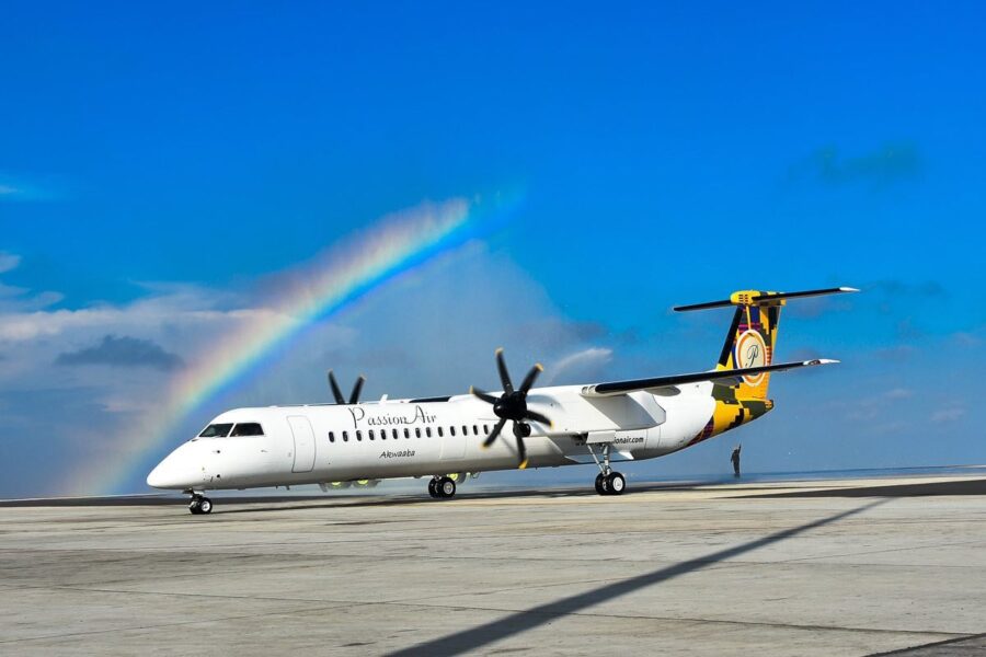 PASSION AIR PLANE LANDS