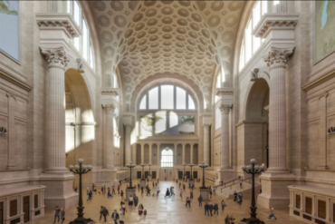 a view of Penn station interior