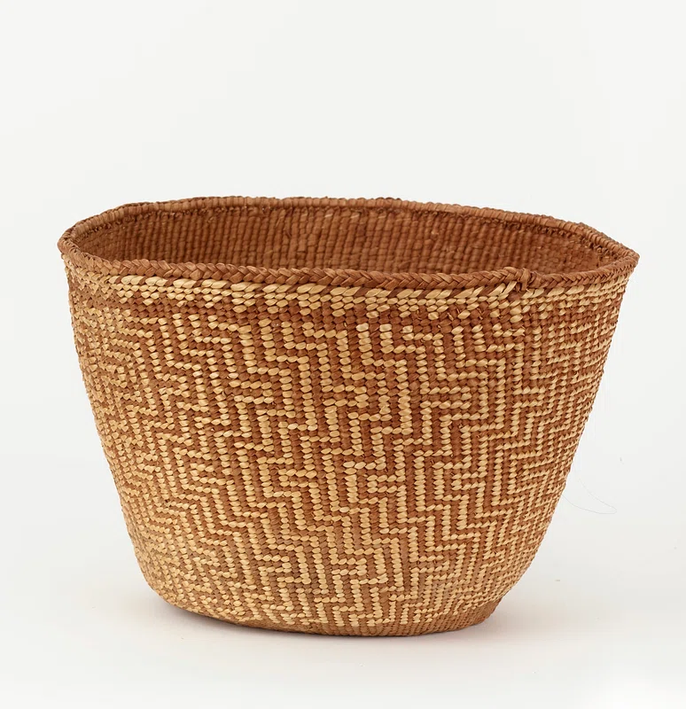 a woven basket in the capital