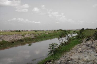 a lagoon near ashaiman in the greater accra region