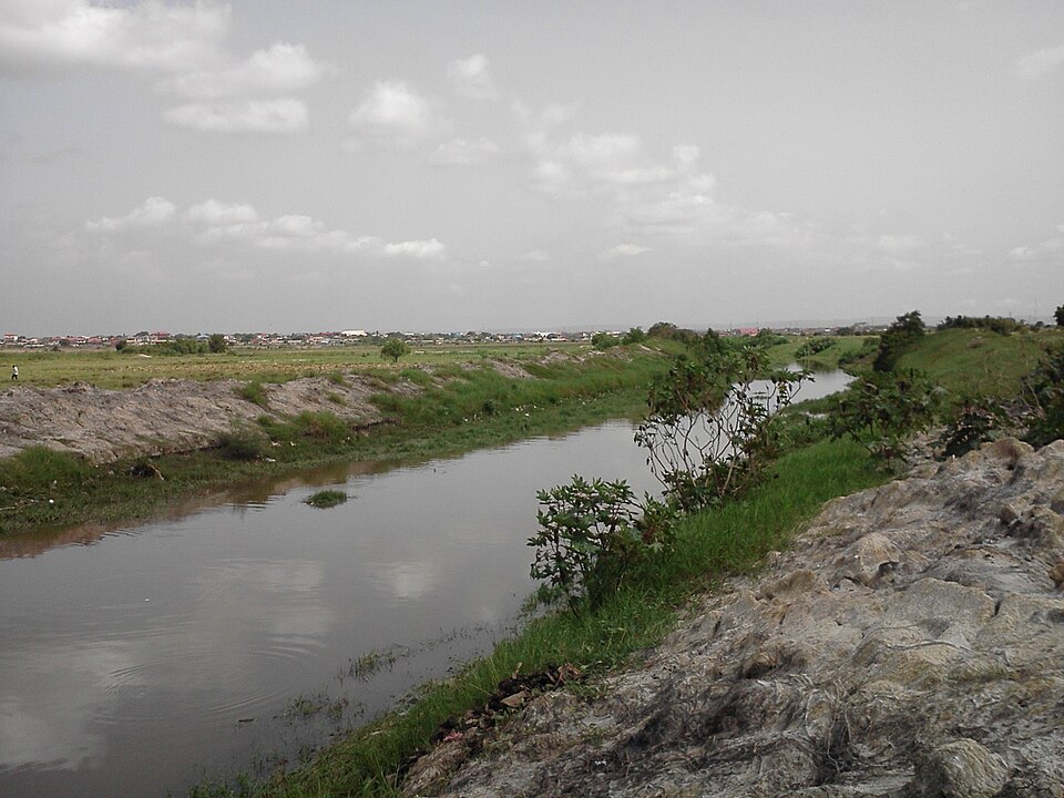 a lagoon near ashaiman in the greater accra region