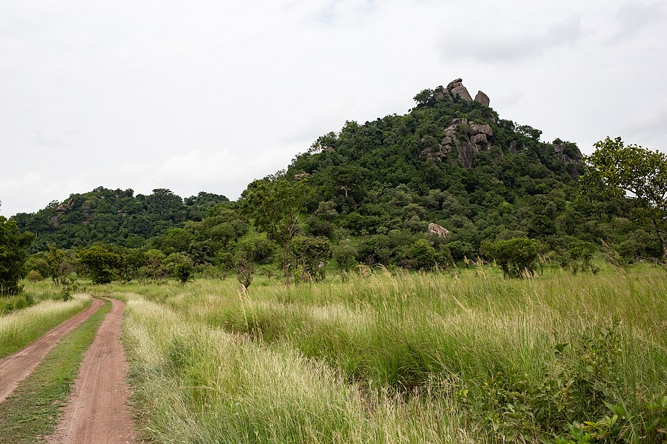 a trail in shai hills in greater Accra region