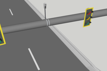 an illustration of smart traffic lights
