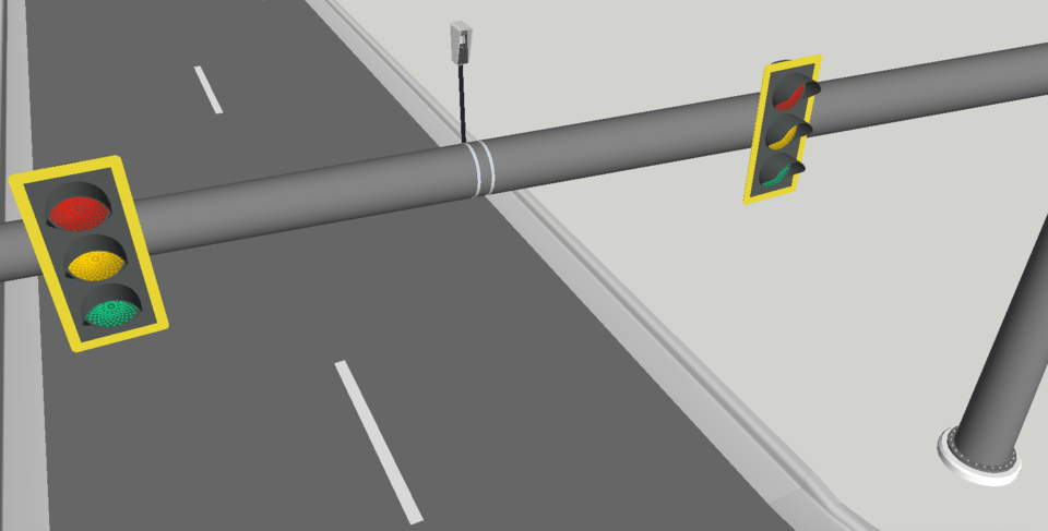 an illustration of smart traffic lights