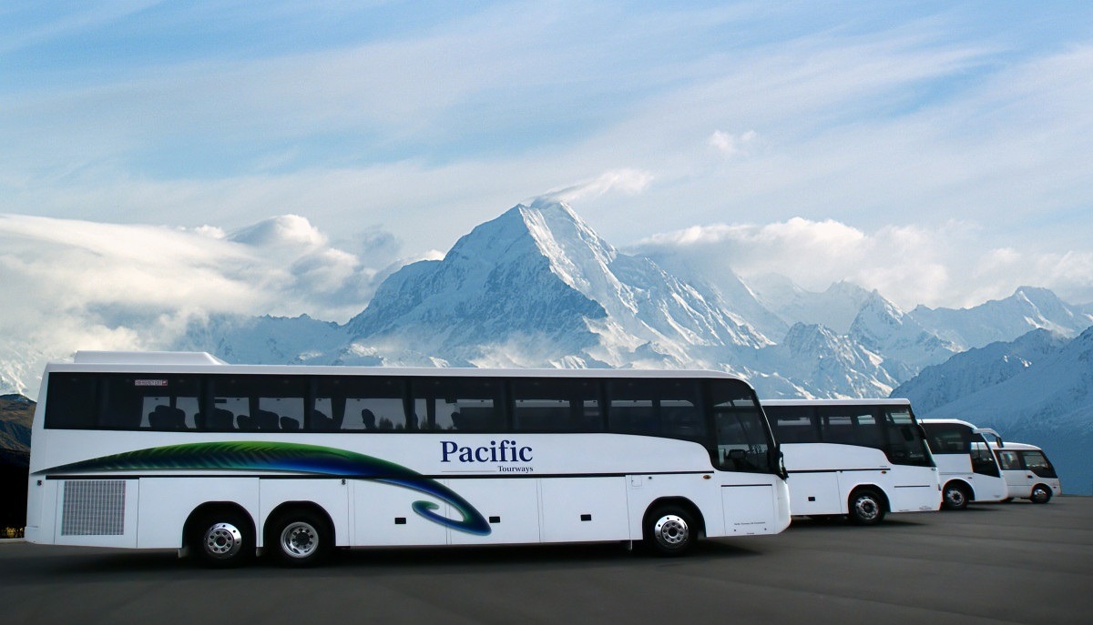 parked coaches on a platform