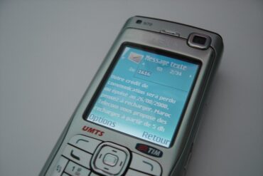 a mobile phone screen showing a message