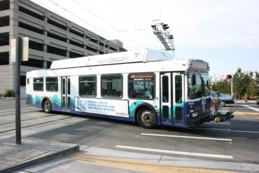 a transit bus in Olympia Washington