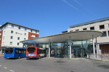the Edinburgh bus station