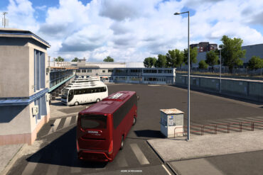 Front view of Edinburgh coach station
