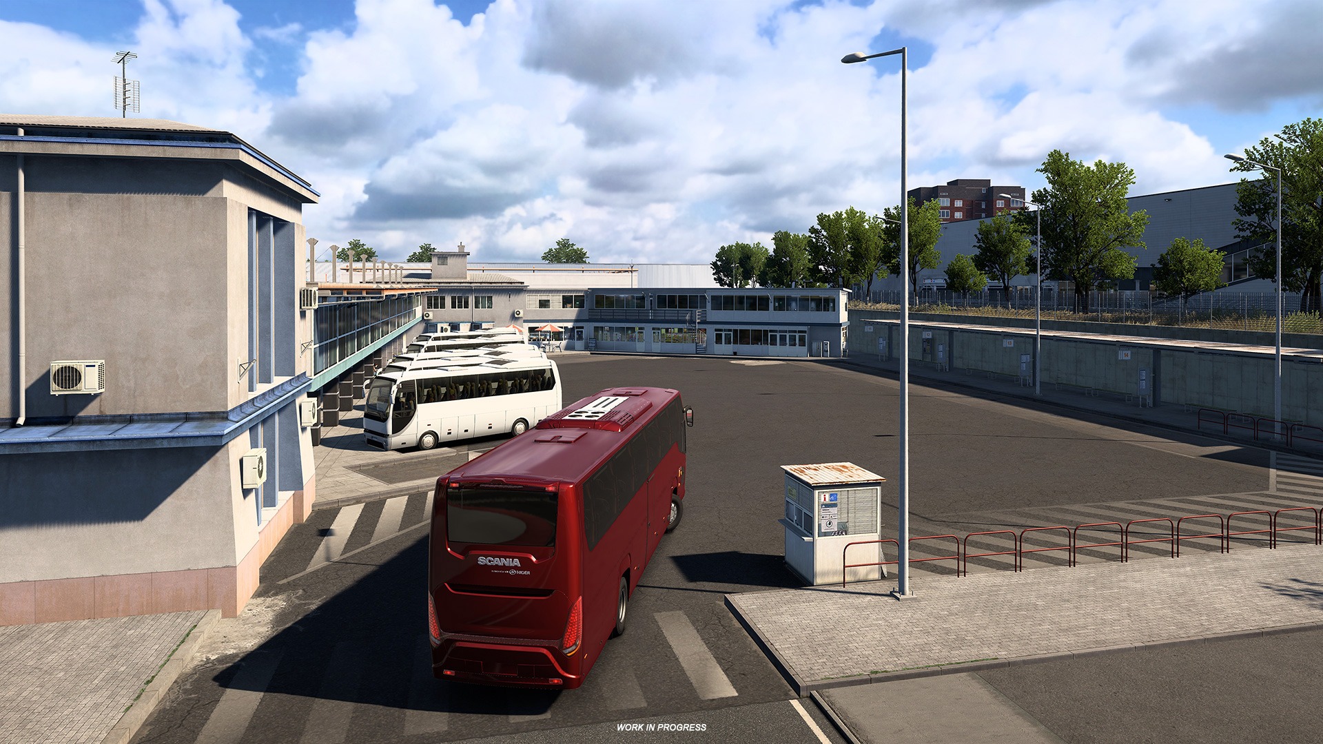 Front view of Edinburgh coach station