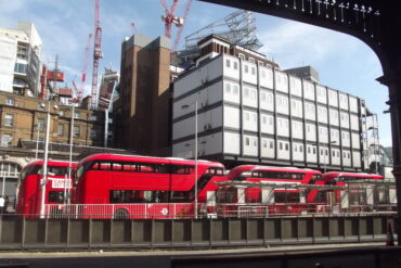 The Victoria bus station London