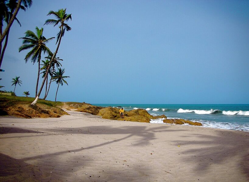 A beach in Ghana