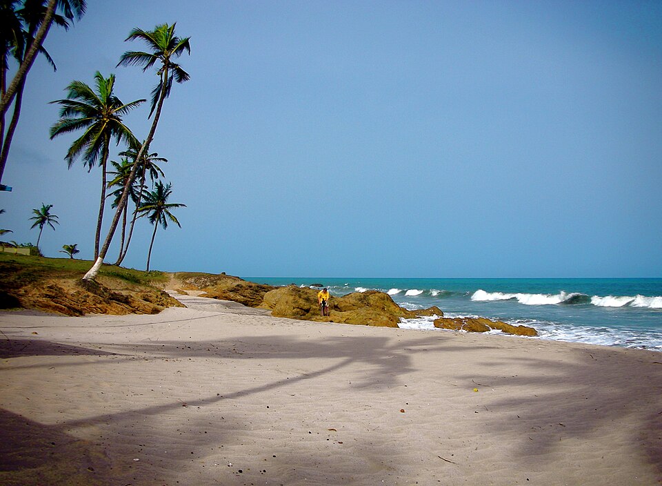 A beach in Ghana