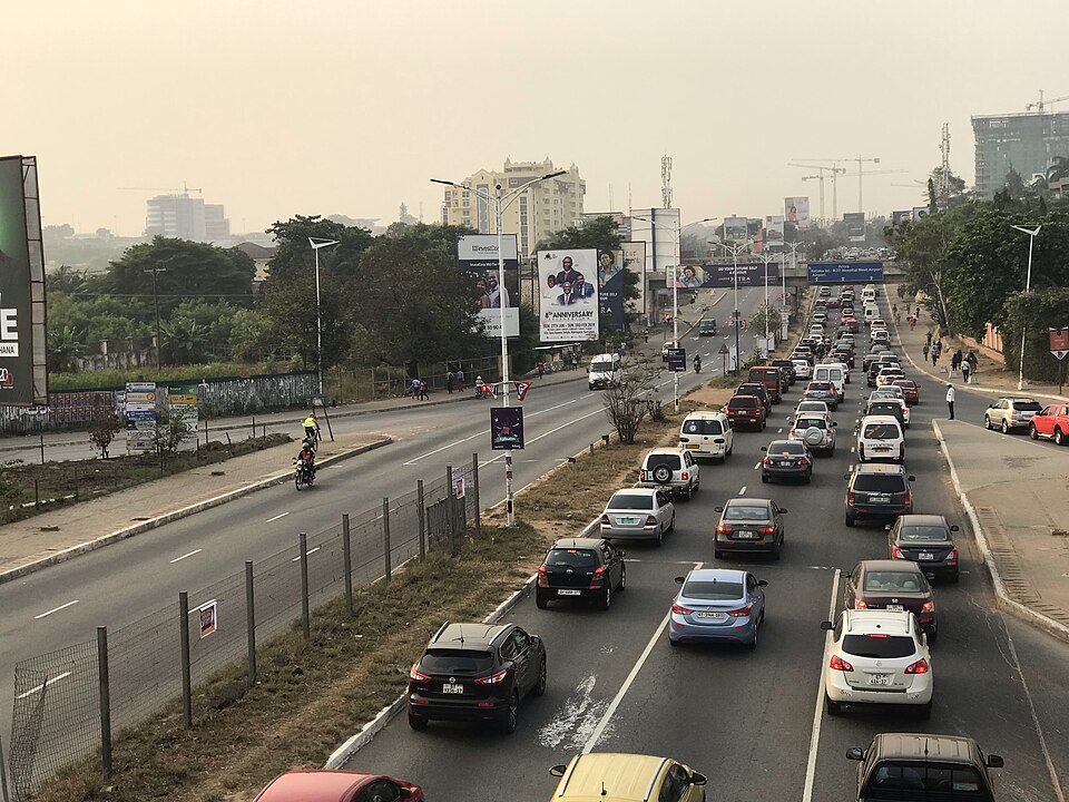 A road in Accra Ghana