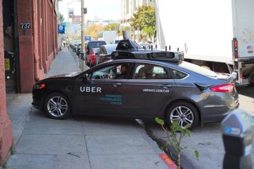 A Uber self drive demonstrates technology in transportation